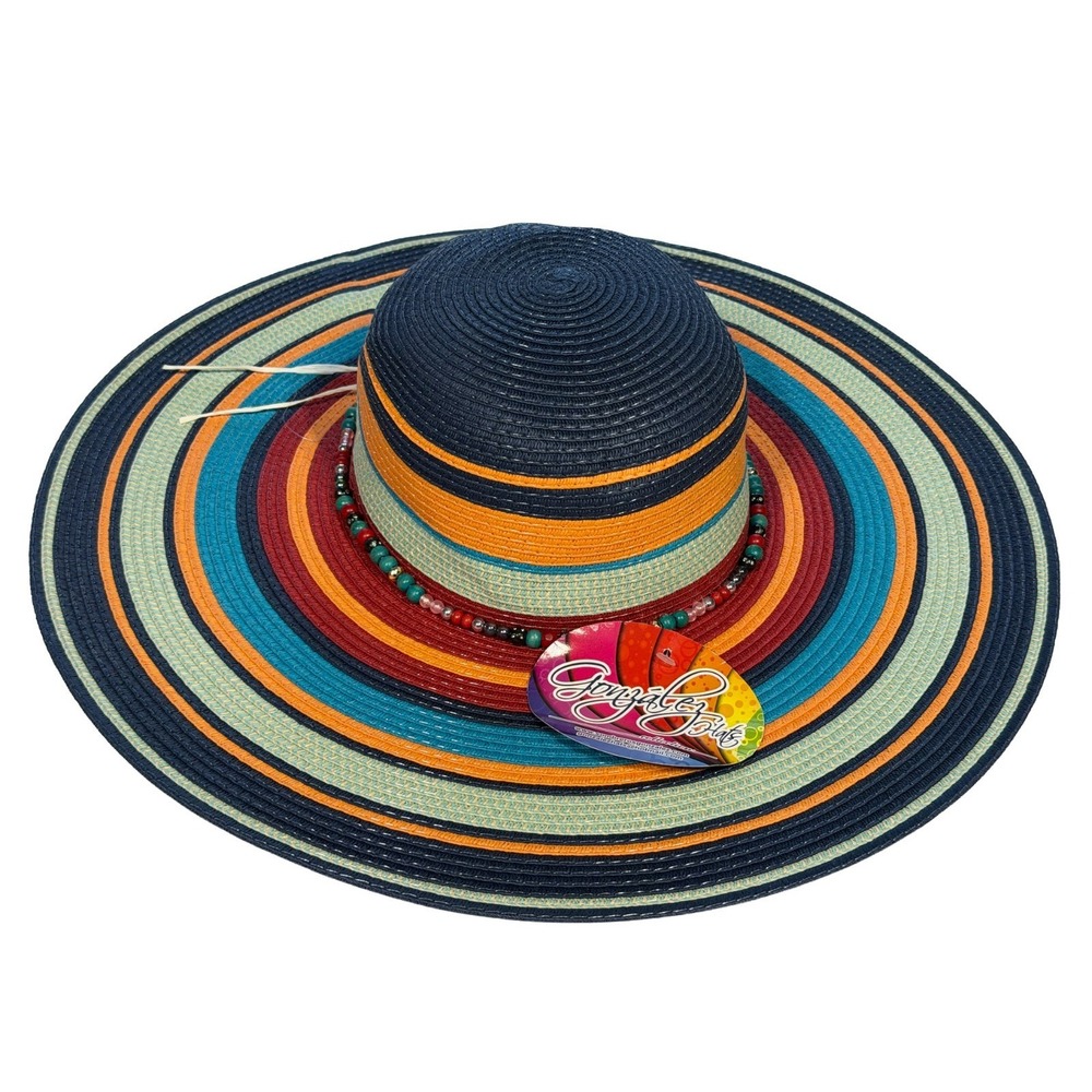 Sombrero Sun Hat Women's Colombiano Floppy Cruise Summer Boho Gypsy - Picture 7 of 8